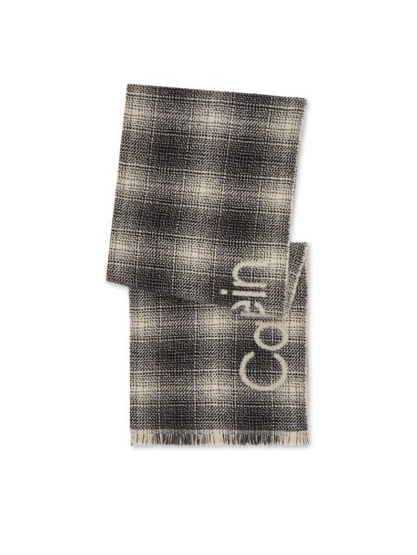 Calvin Klein Calvin Klein Šal Check Scarf K50K510989 Crna
