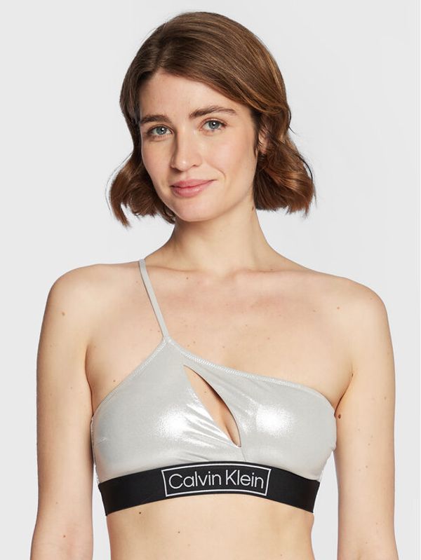 Calvin Klein Swimwear Calvin Klein Swimwear Gornji dio kupaćeg kostima KW0KW01944 Srebrna