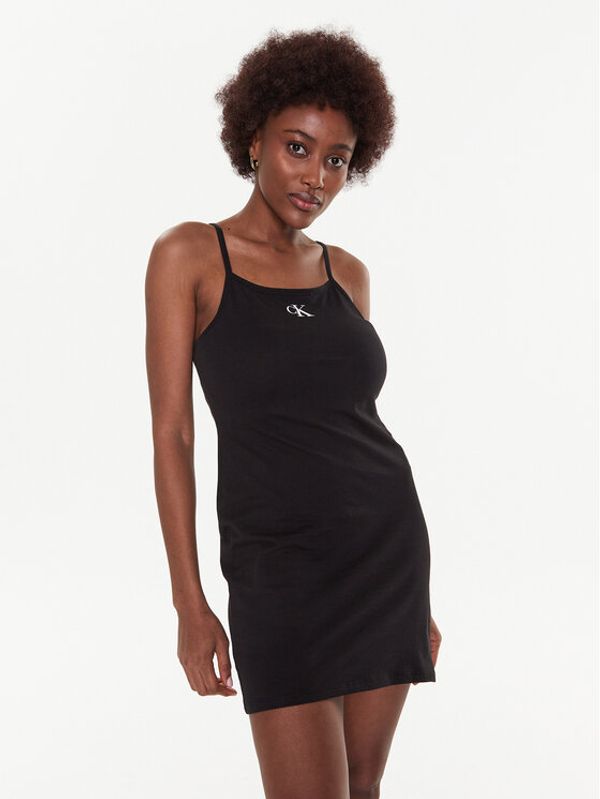 Calvin Klein Swimwear Calvin Klein Swimwear Haljina za svaki dan KW0KW02093 Crna Slim Fit