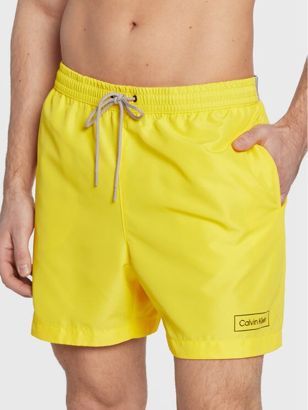 Calvin Klein Swimwear Calvin Klein Swimwear Kupaće gaće i hlače KM0KM00787 Žuta Regular Fit