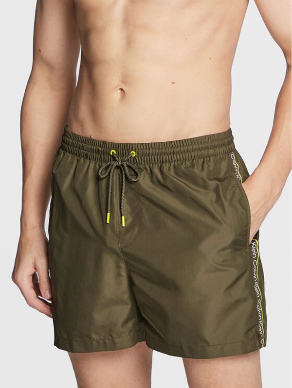 Calvin Klein Swimwear Calvin Klein Swimwear Kupaće gaće i hlače KM0KM00789 Kaki Regular Fit