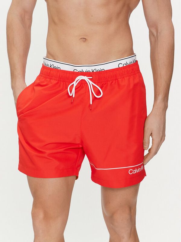 Calvin Klein Swimwear Calvin Klein Swimwear Kupaće gaće i hlače KM0KM00957 Crvena Regular Fit