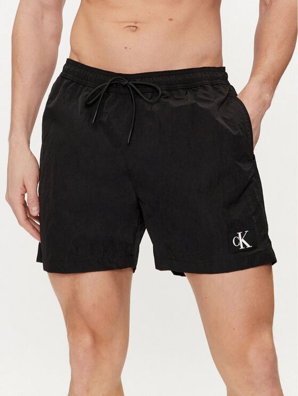 Calvin Klein Swimwear Calvin Klein Swimwear Kupaće gaće i hlače KM0KM00980 Crna Regular Fit
