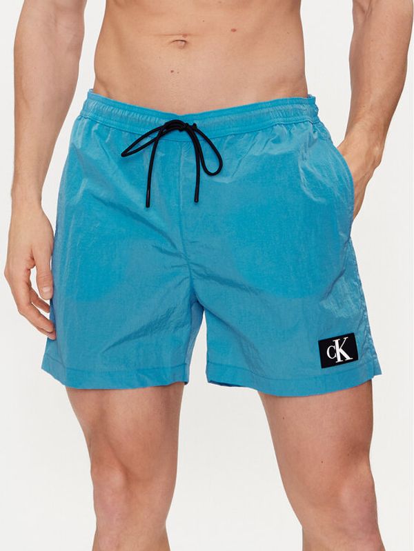 Calvin Klein Swimwear Calvin Klein Swimwear Kupaće gaće i hlače KM0KM00980 Plava Regular Fit