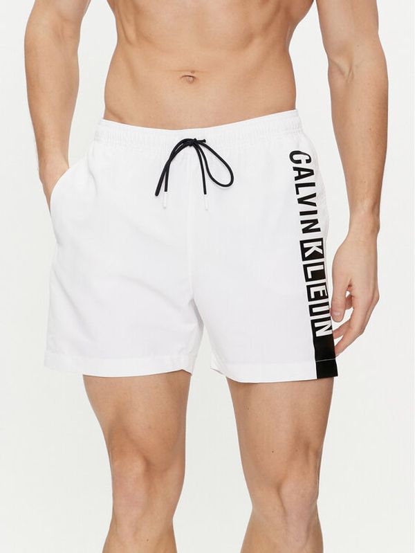 Calvin Klein Swimwear Calvin Klein Swimwear Kupaće gaće i hlače KM0KM00991 Bijela Regular Fit
