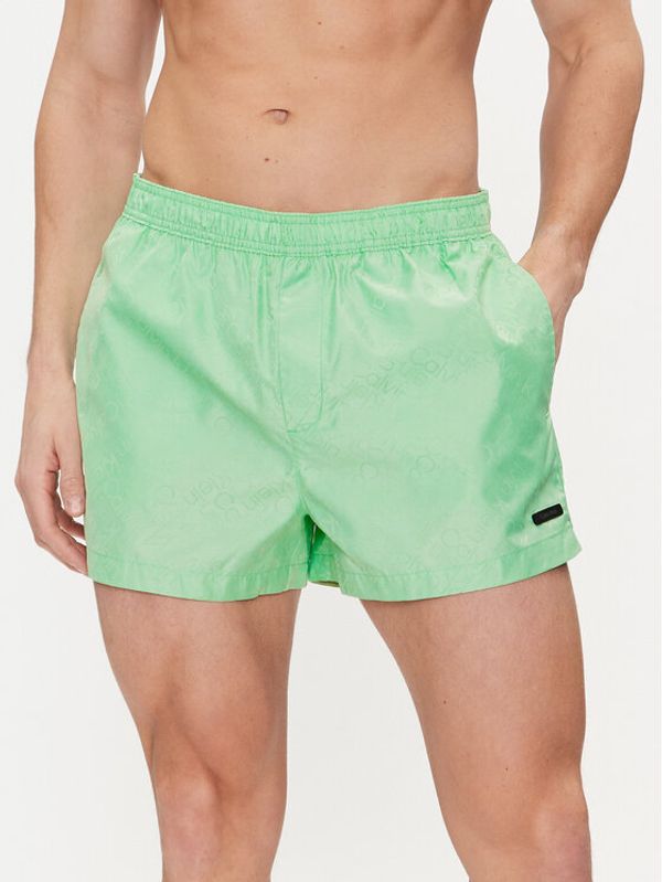 Calvin Klein Swimwear Calvin Klein Swimwear Kupaće gaće i hlače KM0KM01000 Zelena Regular Fit
