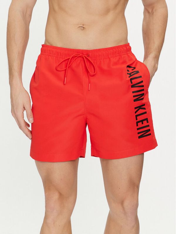 Calvin Klein Swimwear Calvin Klein Swimwear Kupaće gaće i hlače KM0KM01004 Crvena Regular Fit