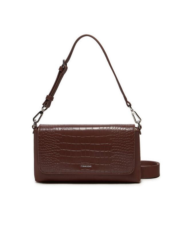 Calvin Klein Calvin Klein Torbica Ck Must Shoulder Bag_Croco K60K612111 Smeđa