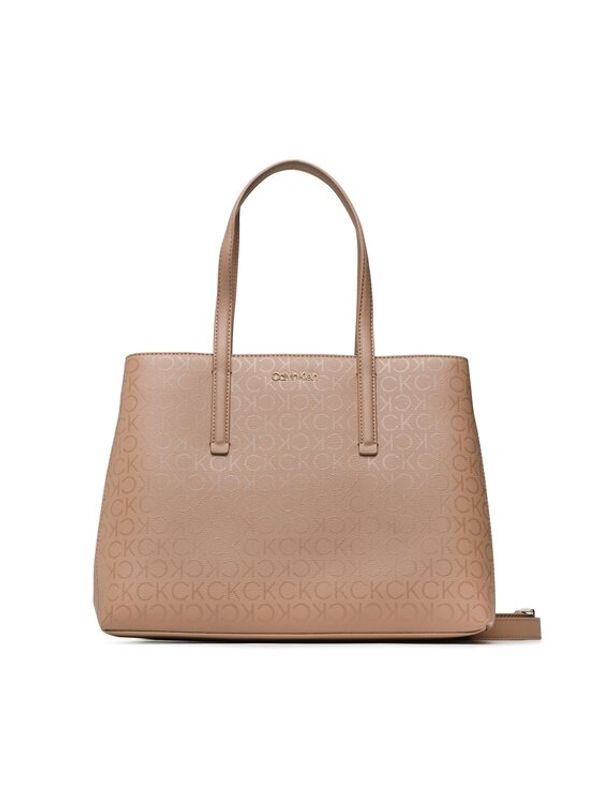 Calvin Klein Calvin Klein Torbica Ck Must Tote Md Epi Mono K60K610628 Smeđa