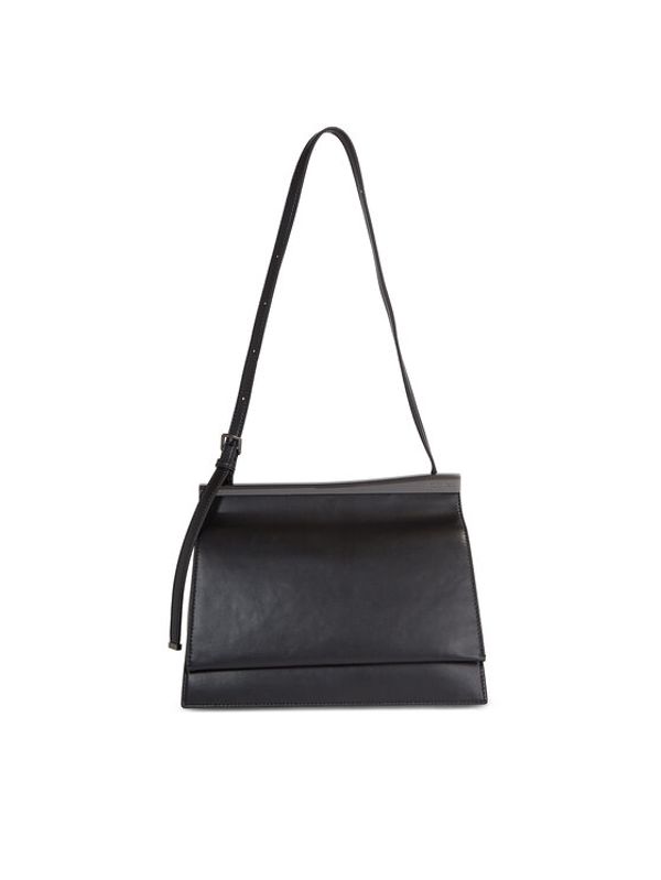 Calvin Klein Calvin Klein Torbica Metal Edge Shldr Bag Md W/ Flap K60K611171 Crna