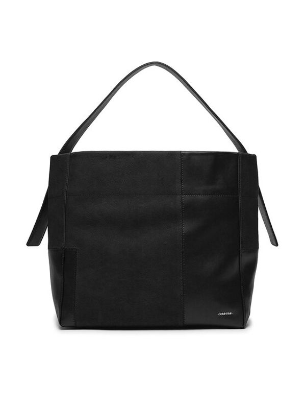 Calvin Klein Calvin Klein Torbica Texture Block Large Shopper K60K611670 Crna
