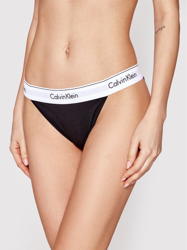 Calvin Klein Underwear Calvin Klein Underwear Klašične gaćice Tanga 000QF4977A Crna