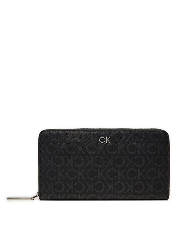 Calvin Klein Calvin Klein Veliki ženski novčanik Ck Daily Xl Zip K60K612442 Crna