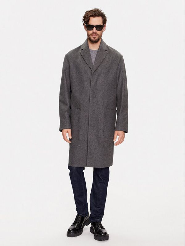 Calvin Klein Calvin Klein Vuneni kaput K10K111745 Siva Regular Fit