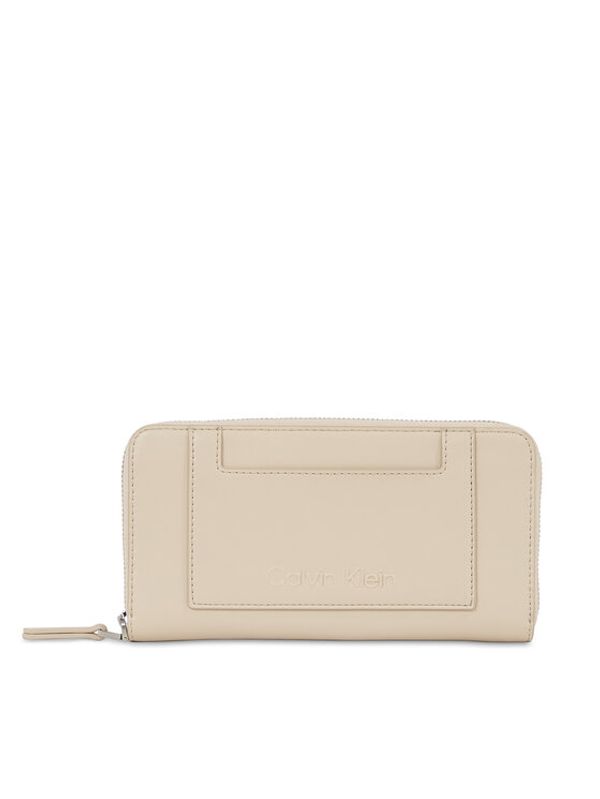 Calvin Klein Calvin Klein Ženski novčanik Ck Set Zip Around Large K60K611089 Bež