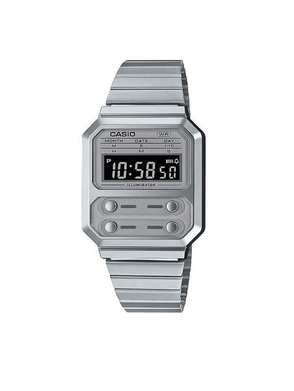 Casio Casio Sat Vintage A100WE-7BEF Srebrna