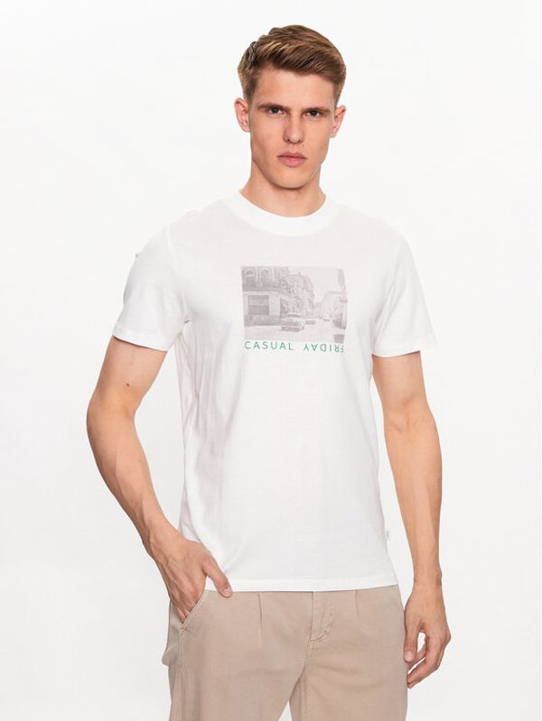 Casual Friday Casual Friday T-shirt 20504734 Bijela Regular Fit