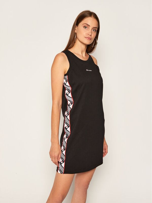 Champion Champion Haljina za svaki dan Jacquard 112769 Crna Regular Fit