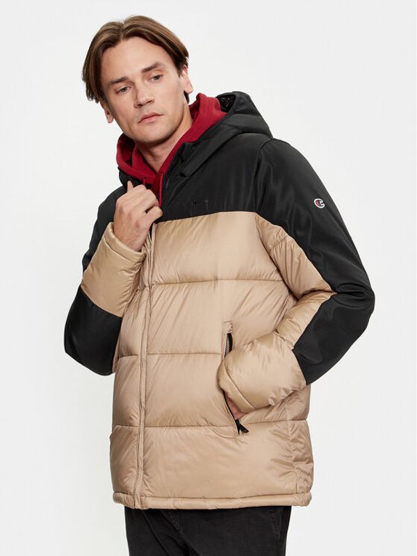 Champion Champion Pernata jakna Hooded Jacket 219190 Bež Regular Fit
