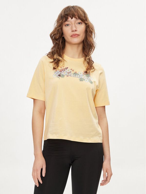 Columbia Columbia T-shirt North Cascades™ 1992085 Žuta Relaxed Fit