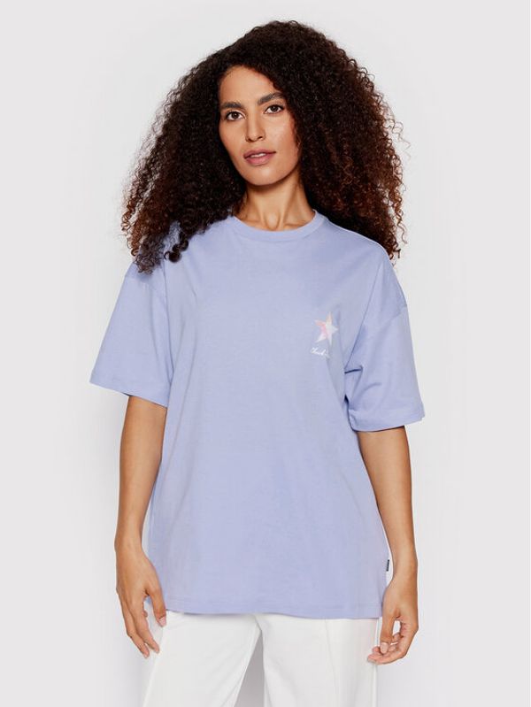 Converse Converse T-shirt 10023207-A02 Ljubičasta Loose Fit