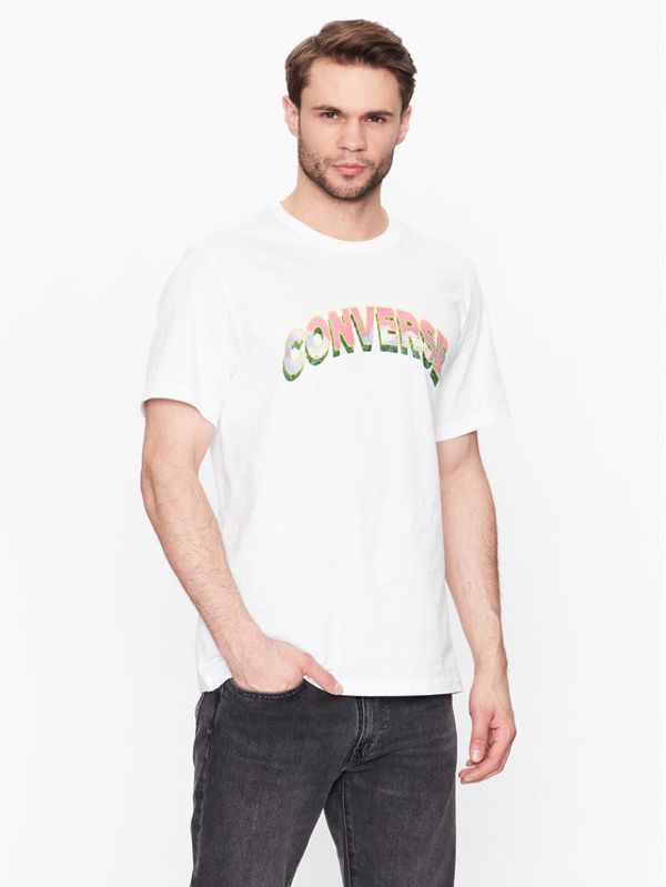 Converse Converse T-shirt Cloud Fill 10024589-A03 Bijela Regular Fit