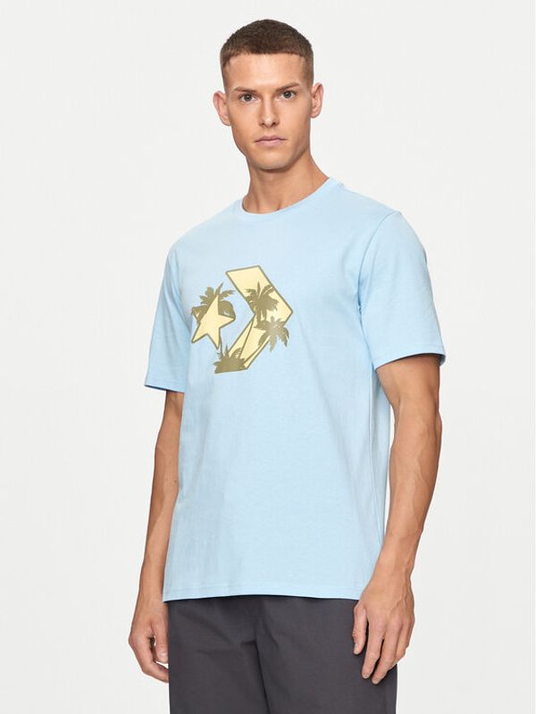 Converse Converse T-shirt M Festival Star Chev Tee 10026417-A03 Plava Regular Fit