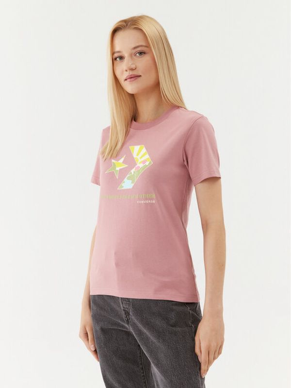Converse Converse T-shirt Star Chevron Infill Tee 10025214-A03 Ružičasta Regular Fit