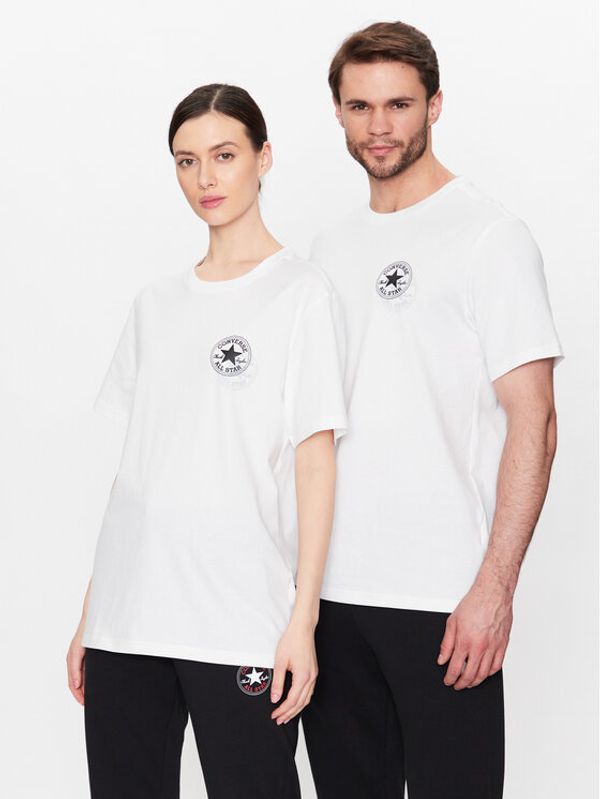Converse Converse T-shirt Unisex Go-To All Star Patch 10025072-A02 Bijela Regular Fit