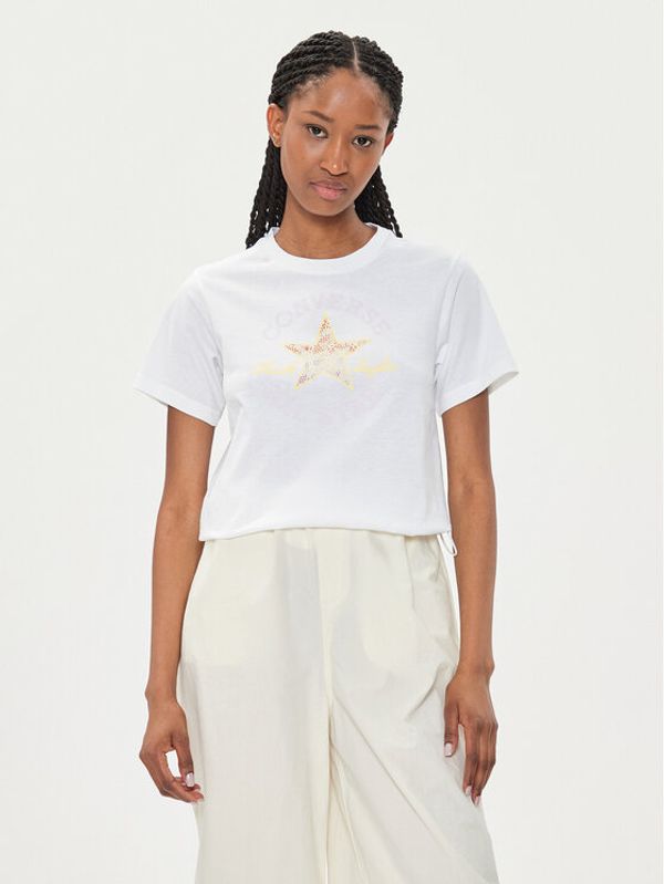 Converse Converse T-shirt W Chuck Patch Infill Tee 10026362-A01 Bijela Regular Fit