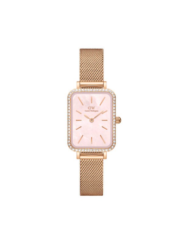 Daniel Wellington Daniel Wellington Sat Quadro Mesh DW00100669 Ružičasto zlato