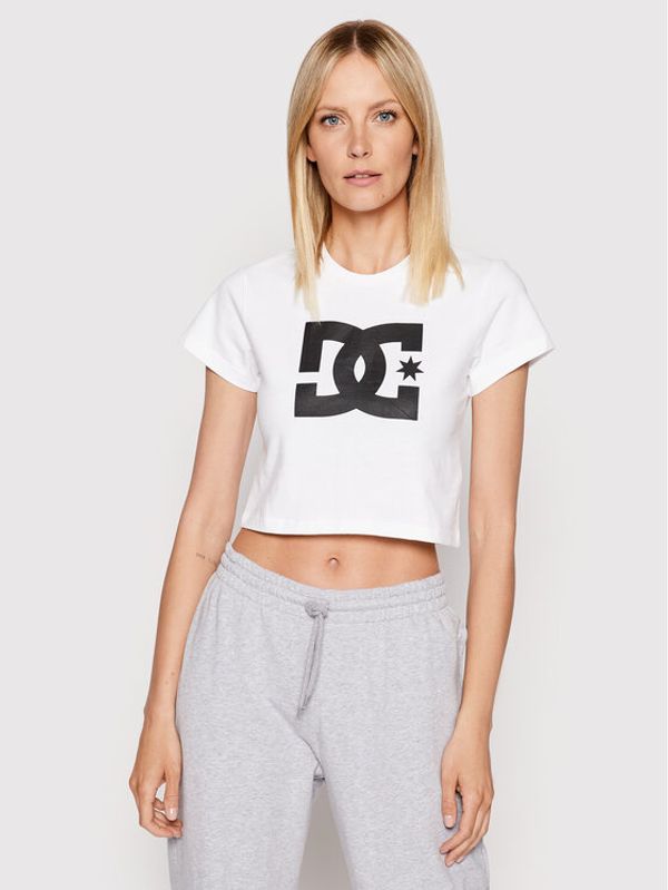 DC DC T-shirt Star ADJZT03035 Bijela Regular Fit