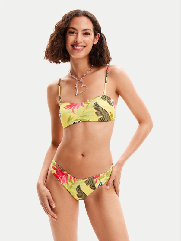 Desigual Desigual Donji dio kupaćeg kostima Palms 24SWMK09 Žuta
