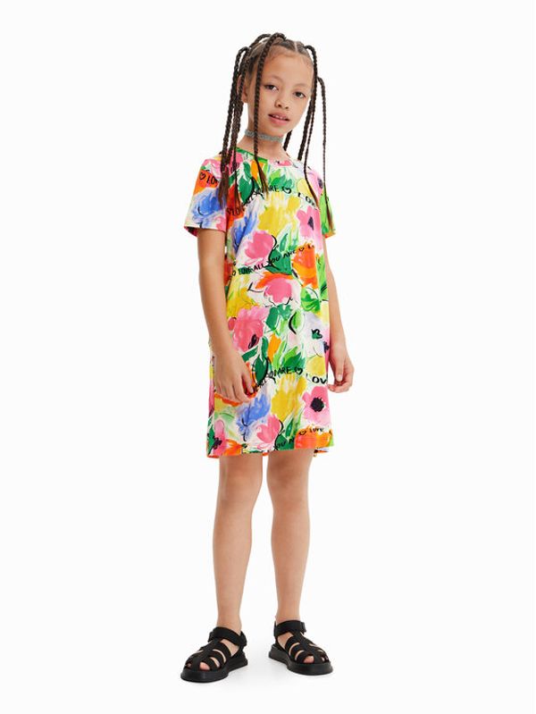 Desigual Desigual Haljina za svaki dan 23SGVK14 Šarena Regular Fit