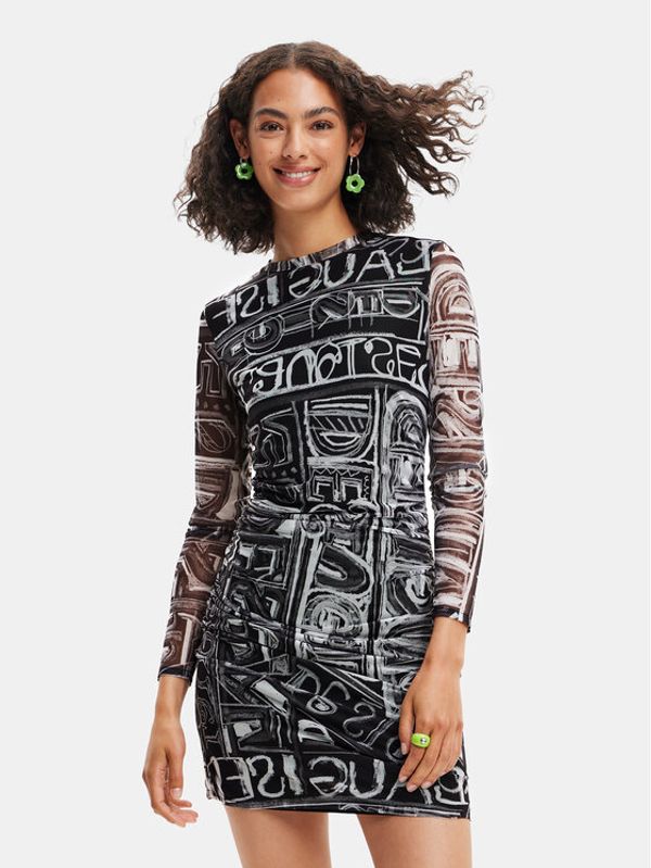 Desigual Desigual Haljina za svaki dan 23SWVK23 Siva Slim Fit