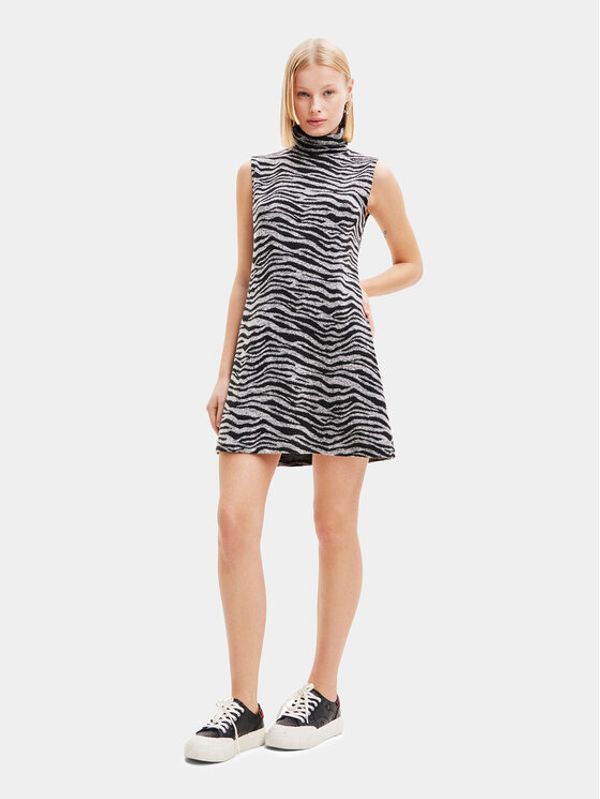 Desigual Desigual Haljina za svaki dan 23WWVK98 Crna Slim Fit