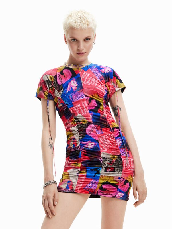 Desigual Desigual Haljina za svaki dan Dijon 23SWVK45 Šarena Slim Fit