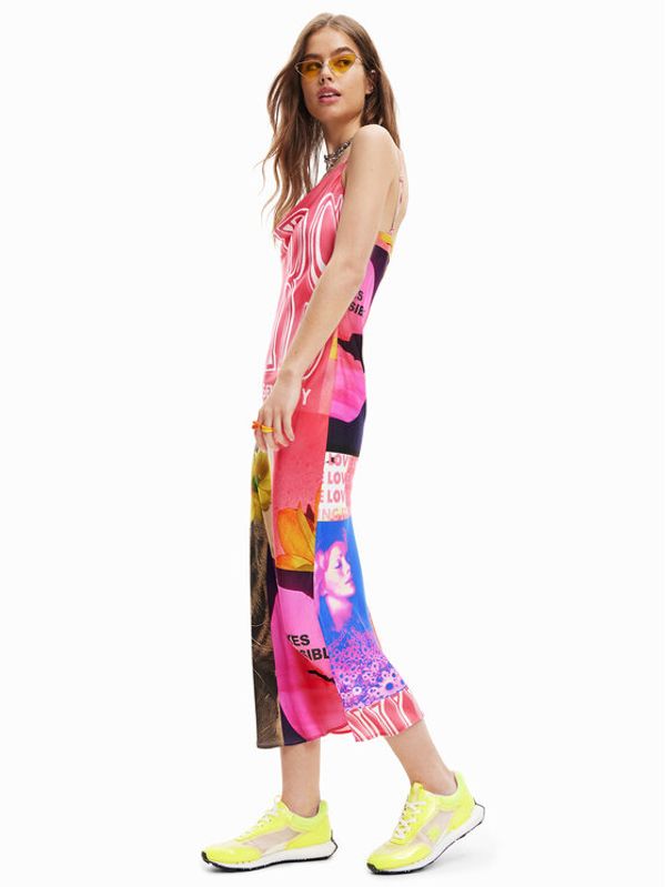 Desigual Desigual Ljetna haljina Montpellier 23SWVW38 Ružičasta Regular Fit