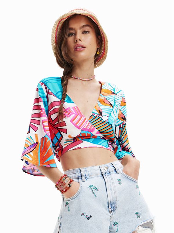 Desigual Desigual Majica 23SWMW09 Šarena Regular Fit