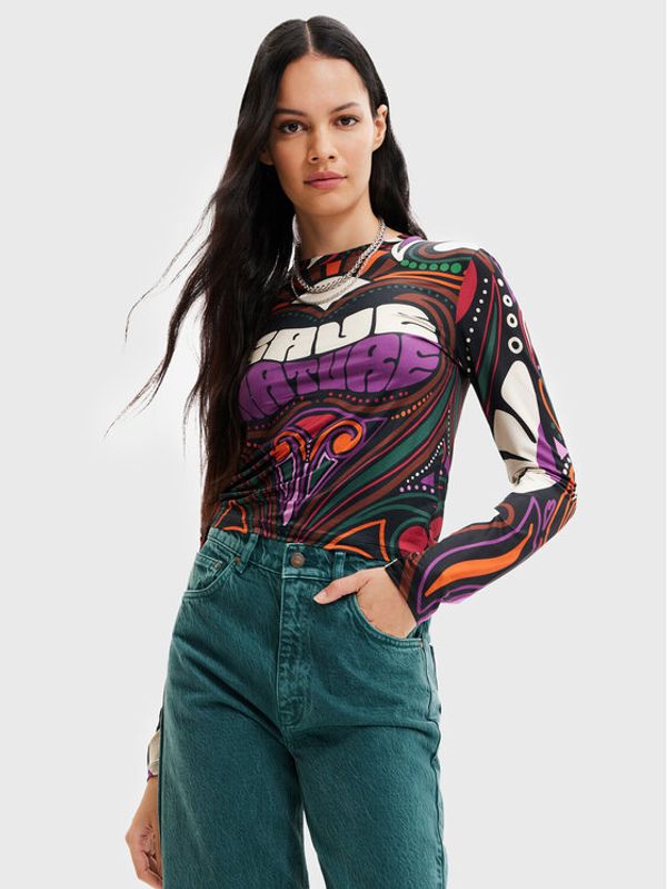Desigual Desigual Majica Blair 22WWTK35 Šarena Slim Fit