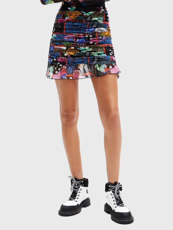 Desigual Desigual Mini suknja MONSIEUR CHRISTIAN LACROIX Party 22WWFK04 Šarena Slim Fit