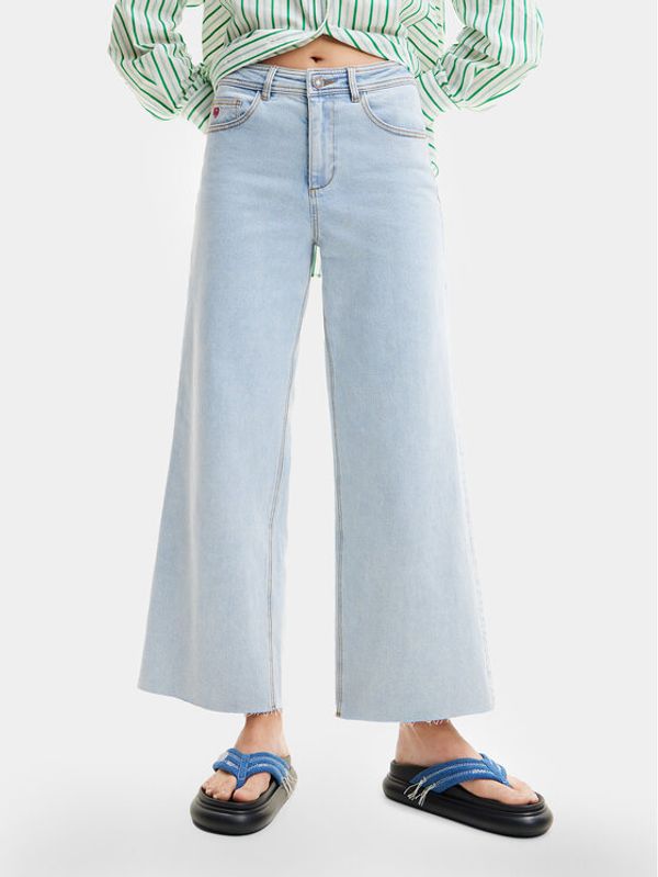 Desigual Desigual Traperice Denver 24SWDD12 Svijetloplava Cropped Fit