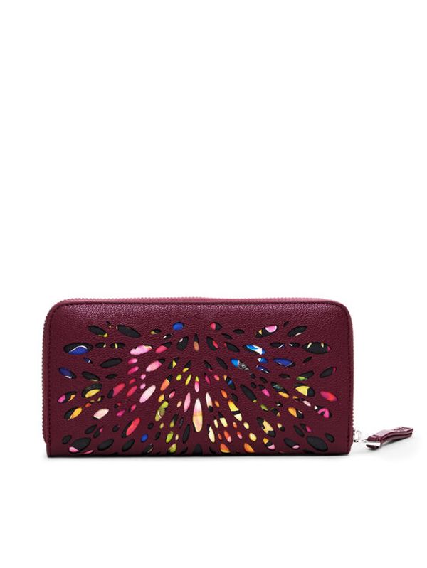 Desigual Desigual Veliki ženski novčanik Blackwell Fiona 24WAYP31 Tamnocrvena
