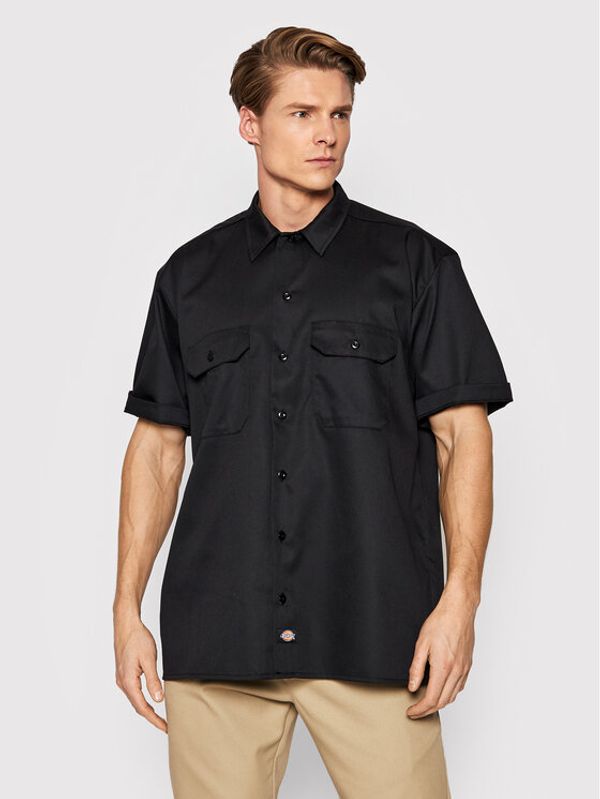 Dickies Dickies Košulja Work DK0A4XK7BLK Crna Relaxed Fit