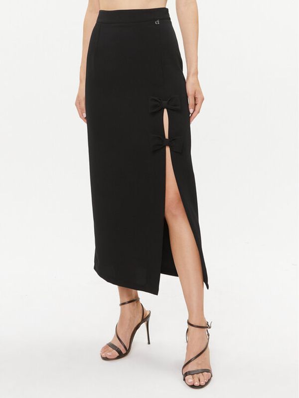 Dixie Dixie Midi suknja G319Z041 Crna Regular Fit