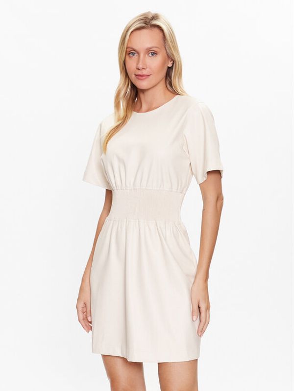 DKNY DKNY Haljina za svaki dan P3ABTQ87 Écru Regular Fit