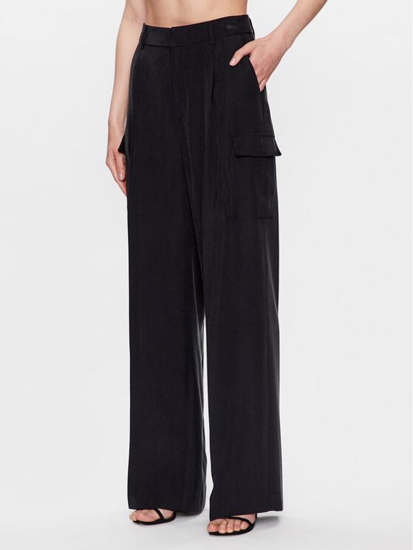 DKNY DKNY Hlače P3BKTR20 Crna Relaxed Fit
