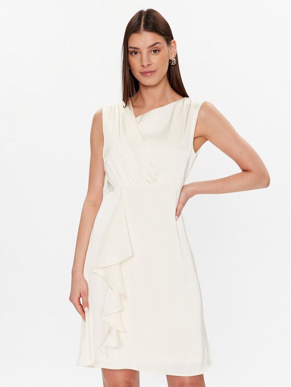 DKNY DKNY Koktel haljina DD2K2383 Écru Regular Fit