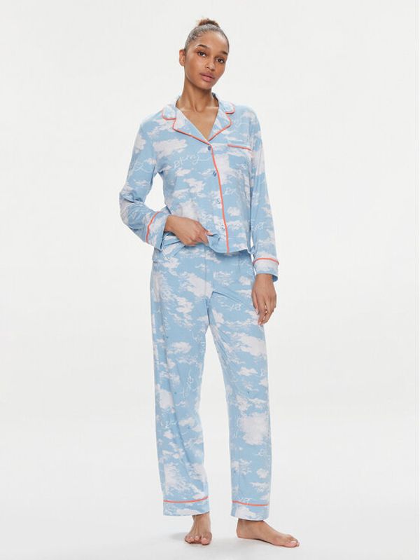 DKNY DKNY Pidžama YI80003 Svijetloplava Regular Fit
