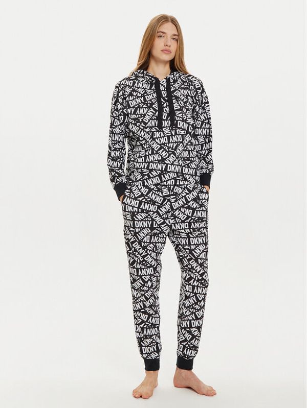DKNY DKNY Pidžama YI80022 Crna Regular Fit
